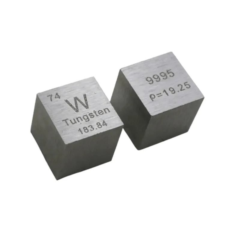 10mm Tungsten Metal Cube 99.95% High Purity W Engraving for Element Collection Hobbies