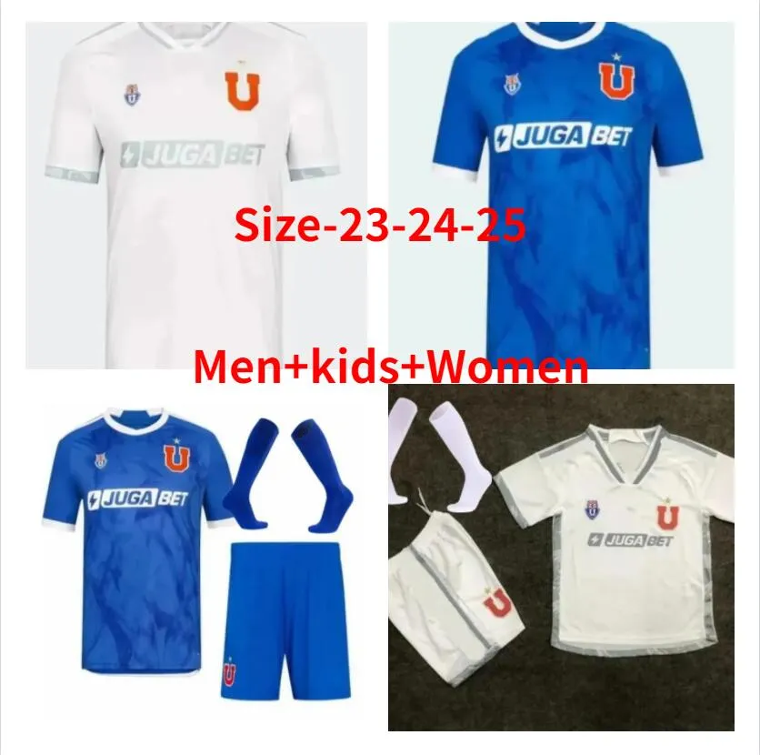 16-4XL 24 25チリ大学サッカージャージーフェルナンデスM.GONZALEZ 2024 2025 LA U UNIVERSIDAD DE CHILE FOOULFOL SHIRT MEN KIDS KIT