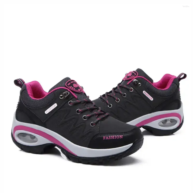 Chaussures de Fitness taille spéciale antidérapantes tactiques de montagne pour femmes, baskets jaunes de randonnée pour femmes, Sport Jogging d'occasion YDX2