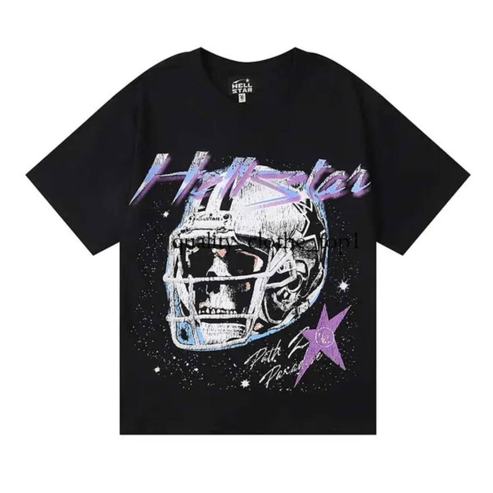 Été nouvelle mode Hellstar hommes femme t-shirt graphique t-shirt vêtements tout-match vêtements Hipster lavé tissu rue Graffiti lettre feuille impression Vintage t-shirt 755