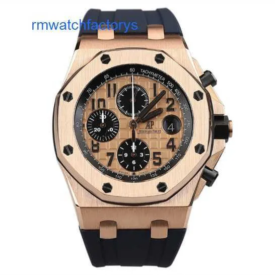 Relógio de pulso funcional moderno AP Relógio de pulso Royal Oak Series 26470 Máquinas automáticas Mens 18k Rose Gold Material Calibre 42mm Watch