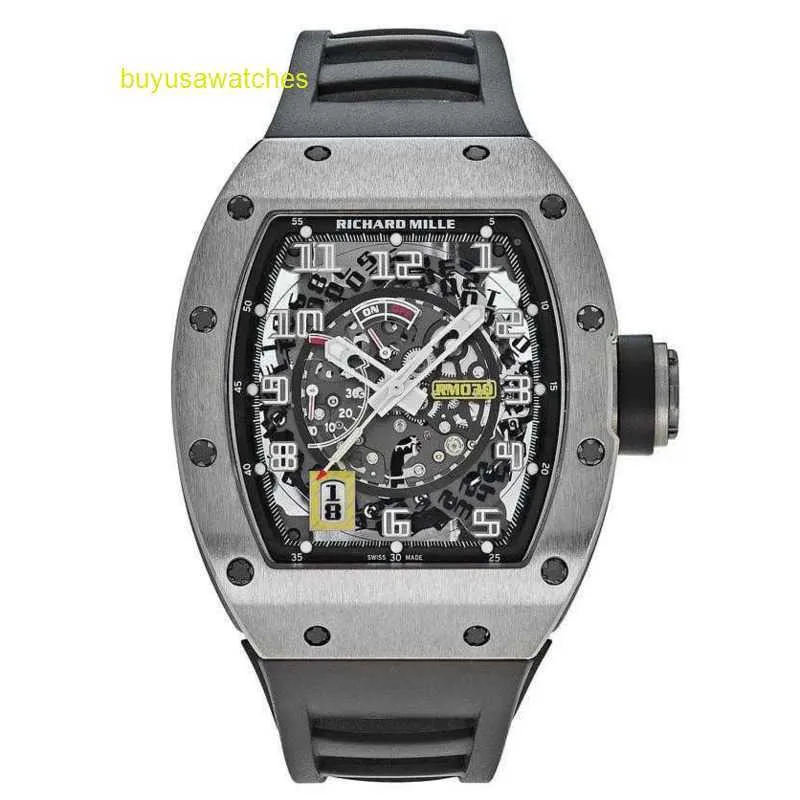 Bellissimo orologio da polso Collezione di orologi da polso RM RM030 Orologio da uomo con rotore dichiarabile in lega di titanio RM030 T8