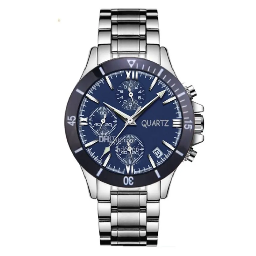 Hommes Designer Montres Quartz Chronographe Mouvement Montre-Bracelet En Acier Inoxydable Homme Montres-Bracelets Montre De Luxe Mâle Horloge S212f