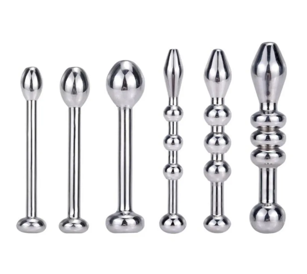 Latest Male Stainless Steel Urethral Sounding Bead Stimulate Urethra Stretching Dilator Penis Plug Adult Sex Toy C02032727651