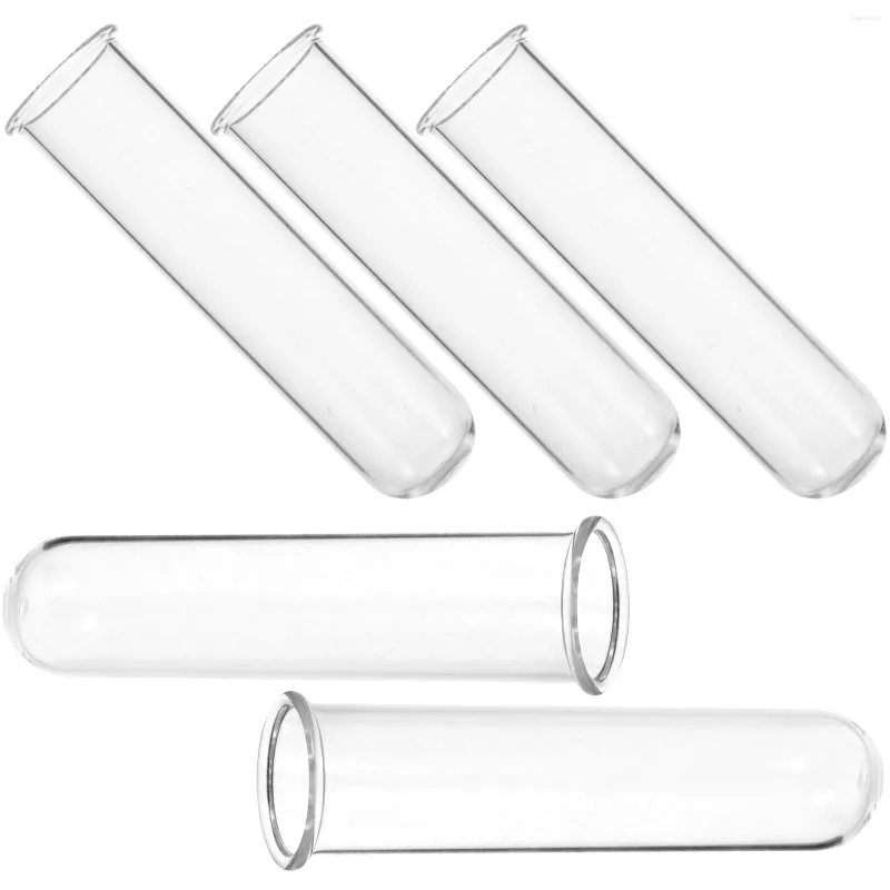 Vases 5pcs hydroponique vase bureau plante terrarium tube à essai verre transparent pour hydroponique