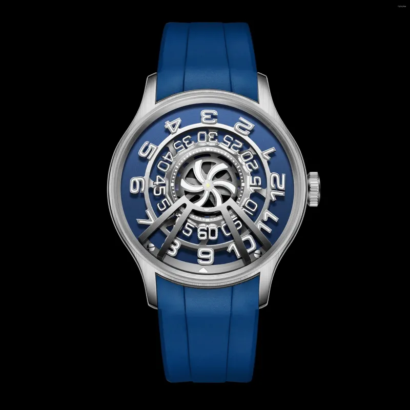 ساعة معصم Oblvlo Men Watch Automatic Automatic 41mm الفاخرة الميكانيكية ساعة Wristing Luminous