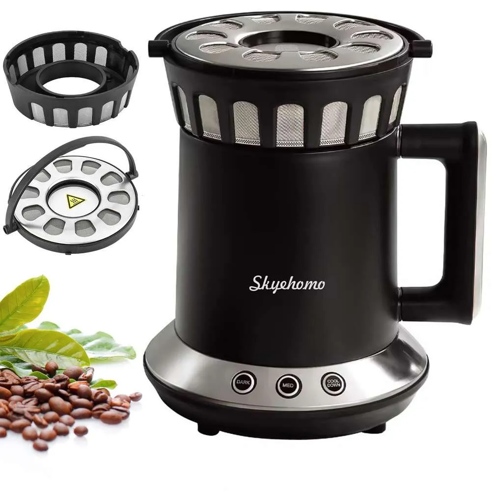 ホモクス2つのベーキングモード（ミディアムディープ）、家庭用電気ロースター、ワンクリックコントロールコーヒー豆ロースター