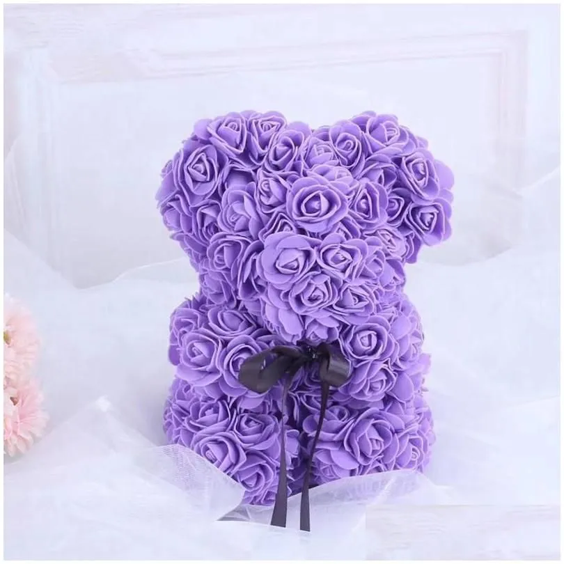 Giocattoli Peluche Fl 18 Stile San Valentino Orso Romantico Pe Animali Giorno Farcito Amore Ch Rose Regalo Orsacchiotti Bambola Carina Fidanzata di Jeebi