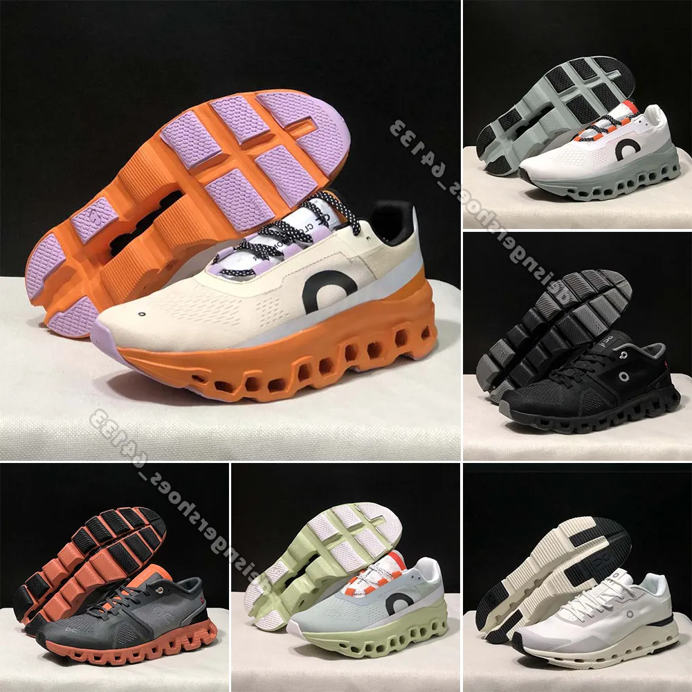 2024 designer shoes running shoes men women Cloud Monscter clouds Eclipse Turmeric Iron Hay Black Red Blue White Light Weight Trainer sneaker cloud shoes Size 36-44