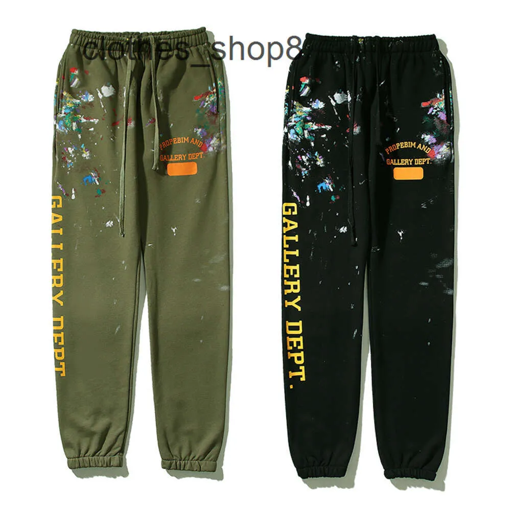 Sweatpant Męs 2024 Galeria Projektantki Dżinsy szorty Deptan American Fashion Brand Graffiti Letters Hip-Hop Casual Pants Men's and Women's High Street Legg H6vi