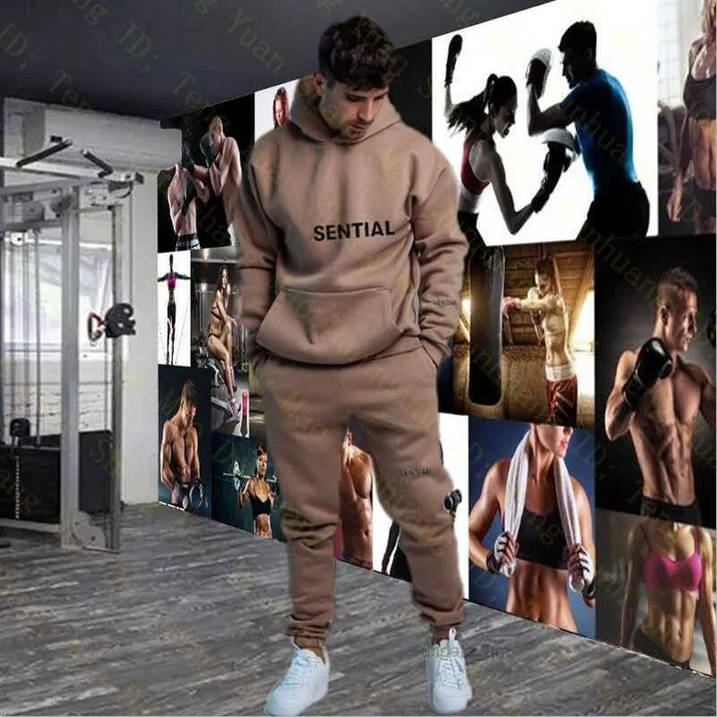 Survêtements pour hommes Designer Track Sweat Suit Lettre Imprimer Sweat à capuche Casual Pollover Sweatsuits Hommes Joggers Costumes Automne / Hiver À Capuchon