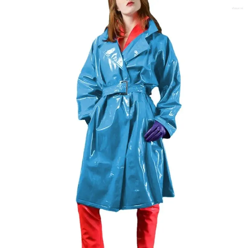 DHgate.com:Womens Shiny PVC Leather Trench Coat, High Street DHgate.com:Womens Shiny PVC Leather Trench Coat, High Street