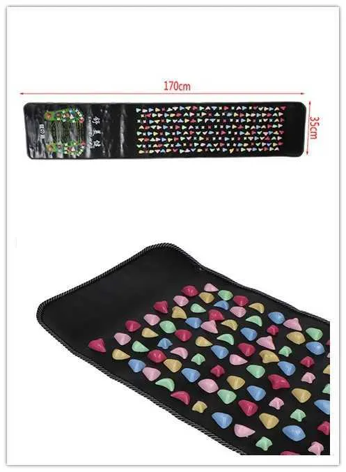 2 Style Acupressure Mat Pad Massageador Walk Stone Foot Leg Pain Relieve Reflexology Relief Walk Massager Mat Health Care