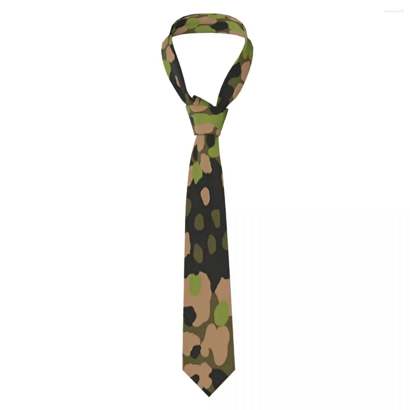 Bow Ties SS Erbsentarn Army Camouflage Necktie Men Women Polyester 8 Cm Camo Neck Tie For Casual Wide Shirt Accessories Cravat