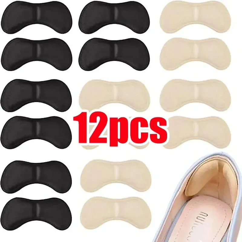 6 pares de plantillas de talón parche alivio del dolor almohadillas antidesgaste Protector de cuidado de los pies adhesivo pegatina trasera zapatos insertar plantilla 240321