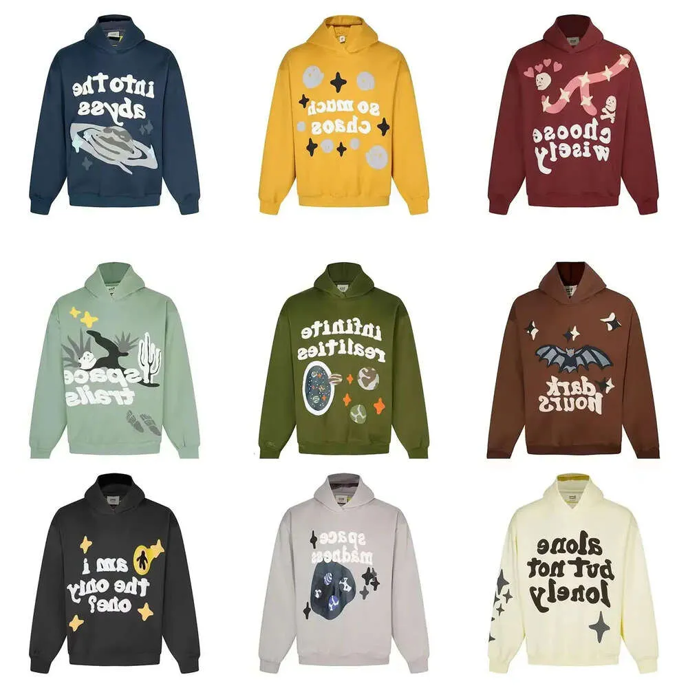 Broken Planet Hoodies Men Hoodie Designer Sweater Y K Hooded D Foam Graffiti Letter Sweatshirts Hip Hop Harajuku Graphic Hoody Women P