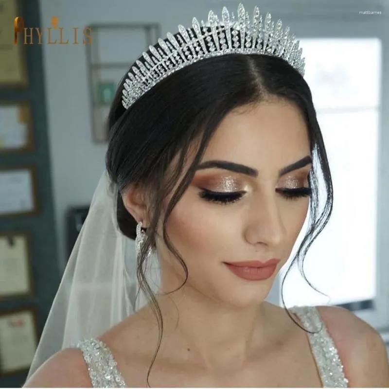 Pinces à cheveux A165 mariée diadème diadème femmes accessoires diamants fête couvre-chef coiffure de mariage anniversaire de mariée Crownhair ornement