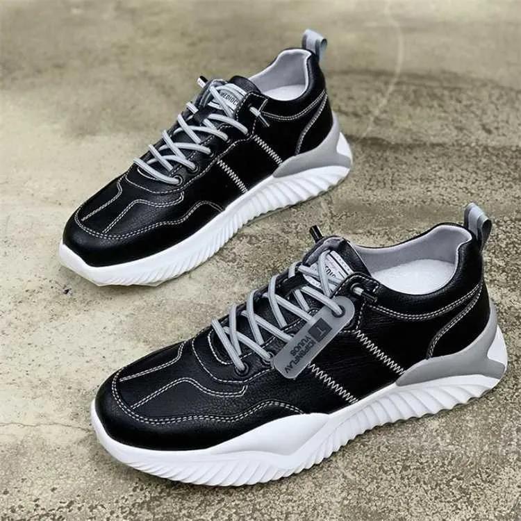 HBP Non-Brand Latest Design Breathable Durable Sport Fashion Men PU Leather sport Shoes And Sneakers