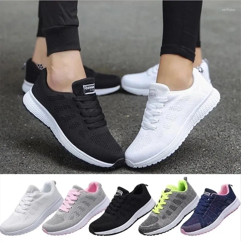 Casual Shoes Couple Sports Women Walking Breathable Sneakers Outdoor Lightweight Trainers Size 35-44