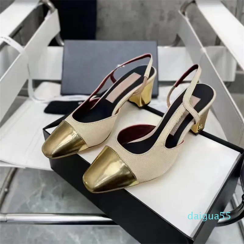 أحذية مصممة صندل كلاسيكية سميكة ذات كعب مربعة ألوان متطابقة متعددة الاستخدامات ذات الكعب العالي الكعب المجوف الجلود وارتفاع الكعب 2.5-6.5 سم