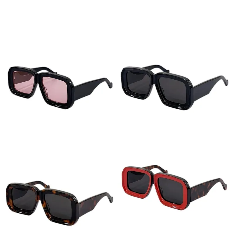 Klassiska solglasögon för kvinnor Trendiga överdimensionerade fyrkantiga ramens solglasögon Designers Simple Occhiali Da Sole Eyewear Polarised Y2K FA084 H4