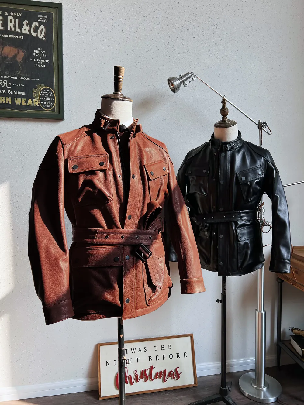 British Cowhide Jacket: Classic Mid Length Hunting British Cowhide Jacket: Classic Mid Length Hunting