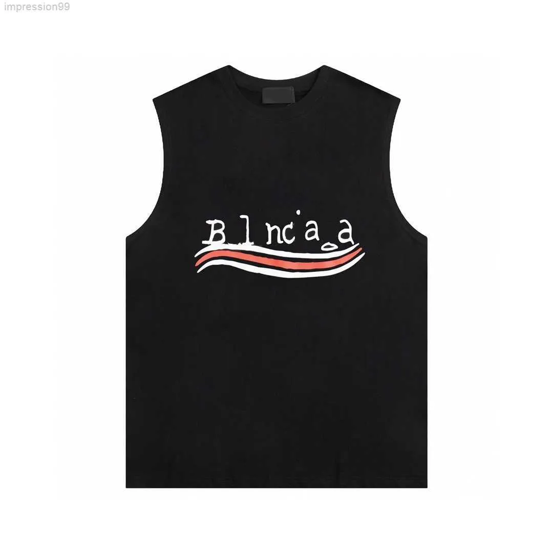 Mens Tank Tops Cotton Sleeveless T 셔츠 디자이너 편지 인쇄 섹시 오프 어깨 조끼 여름 남성 의류 느슨한 통기성 체육관 피트니스 스포츠웨어#12