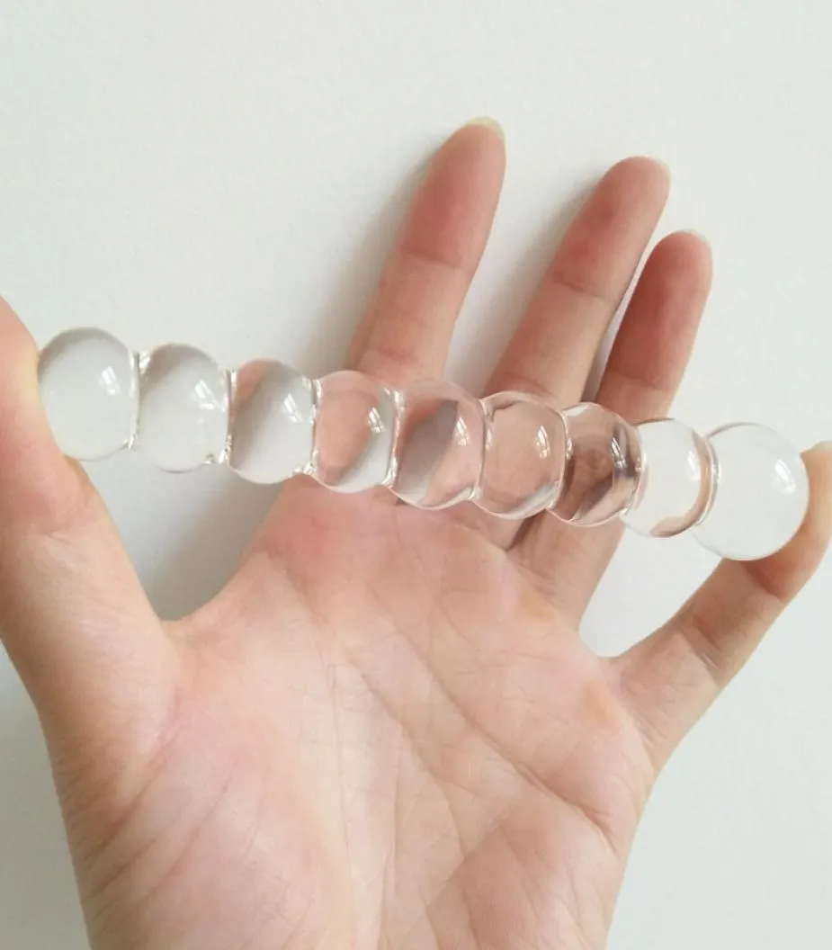 Mini transparent glas anal pärlor små pyrex rumpa plug sex leksaker för par lesbiska homofile gspot massager vuxen porr sex produkt5834315