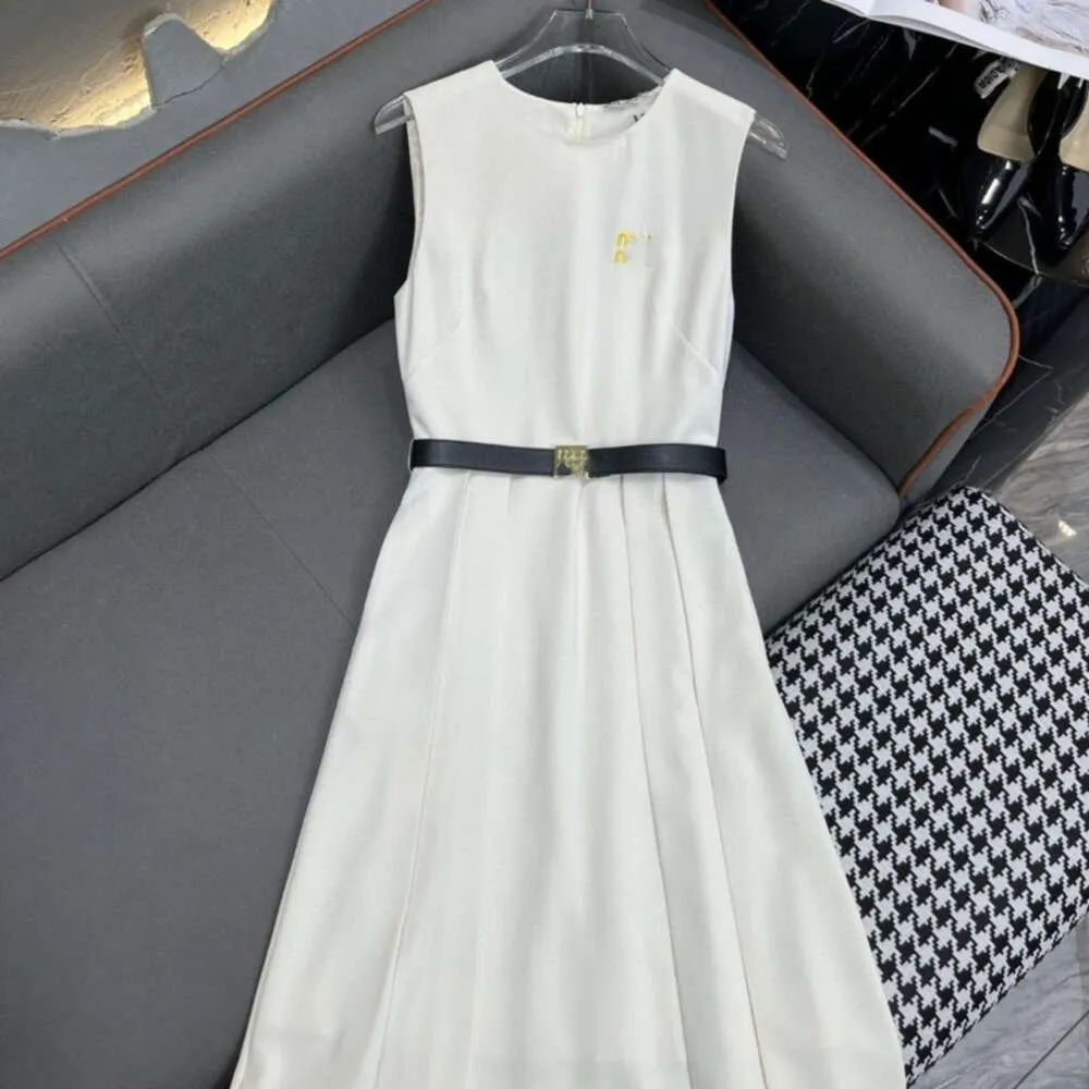 designer dressss women dress fashion spring summer letter embroidery Dress elegant casual luxury sleeveless gowns size S-L