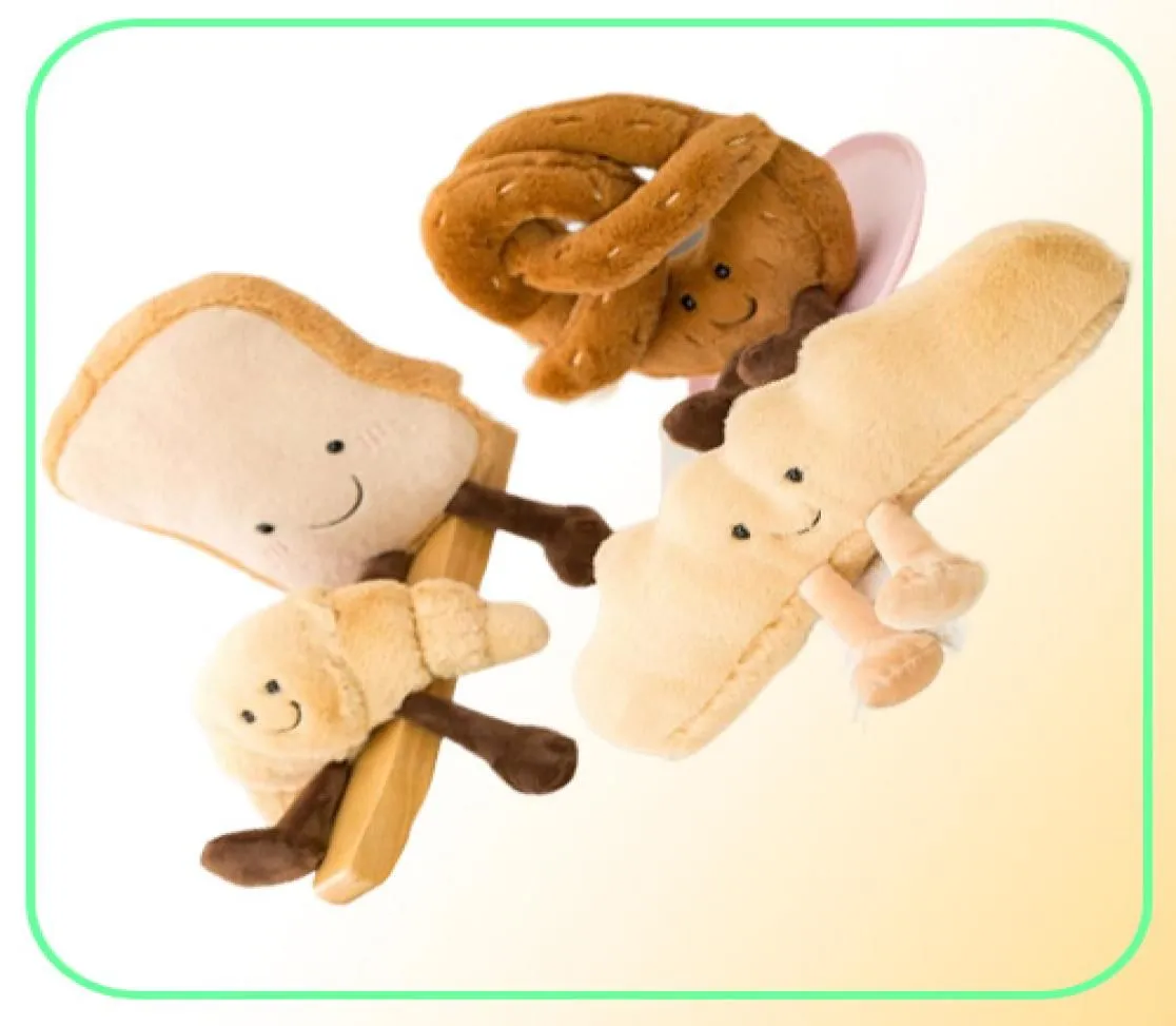 Milky Way Playground Doll Fötter söt dekoration Stick Children039S Small Toast Plush Toys Home Dolls Croissants Sofa Gifts Pillow1119771 QOSP