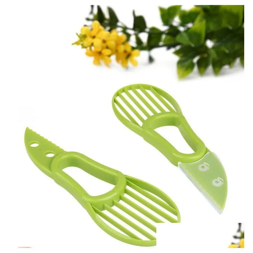 multifunctional avocado slicer peeling pit kiwi fruit peeling knife pulp separator plastic knife kitchen cutting tools kitchen