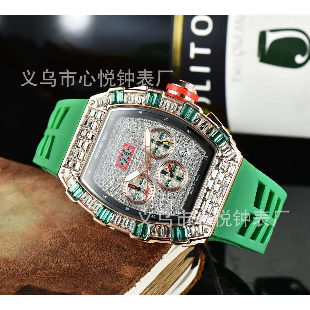 2021 Product Men's Business Ghost Head Leisure Full Diamond 6-pin Quartz Watch