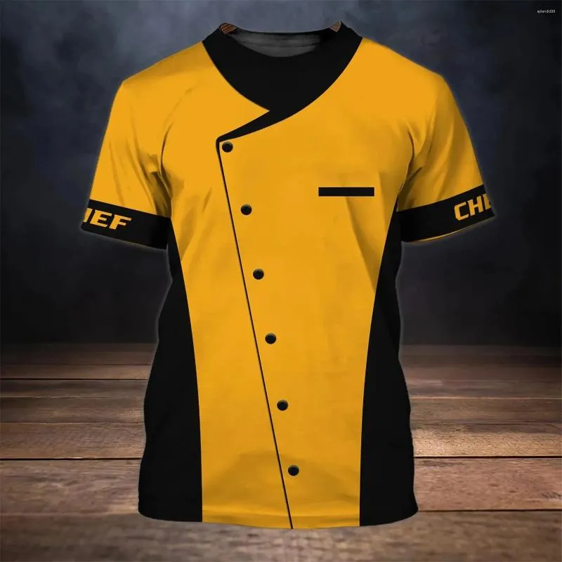 T-shirts pour hommes HX Chef chemise hommes T-shirts nom personnalisé 3D imprimé à manches courtes T-Shirts occasionnels hauts hommes pour femmes vêtements goutte