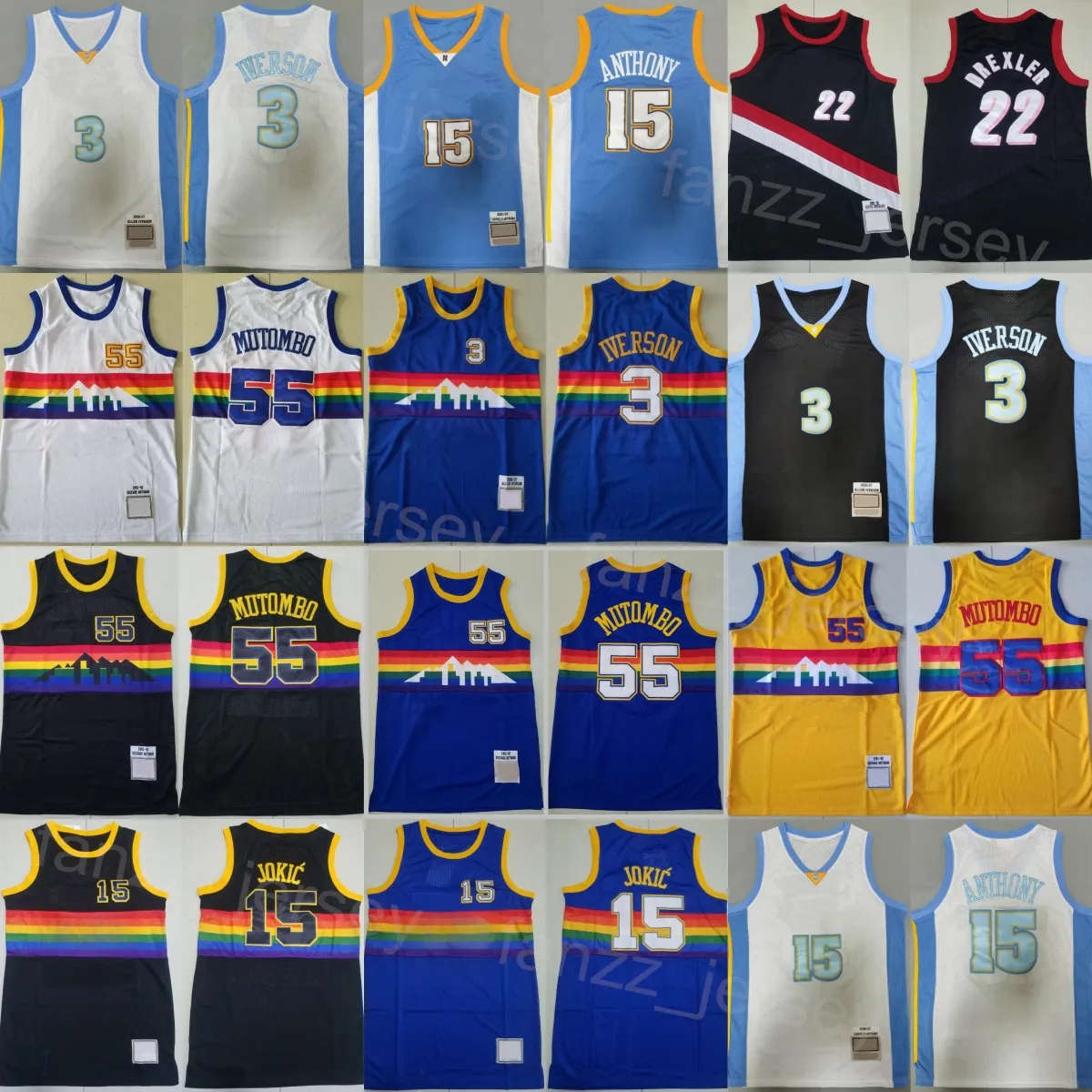 Throwback Basketball Retro Carmelo Anthony Jerseys 15 Allen