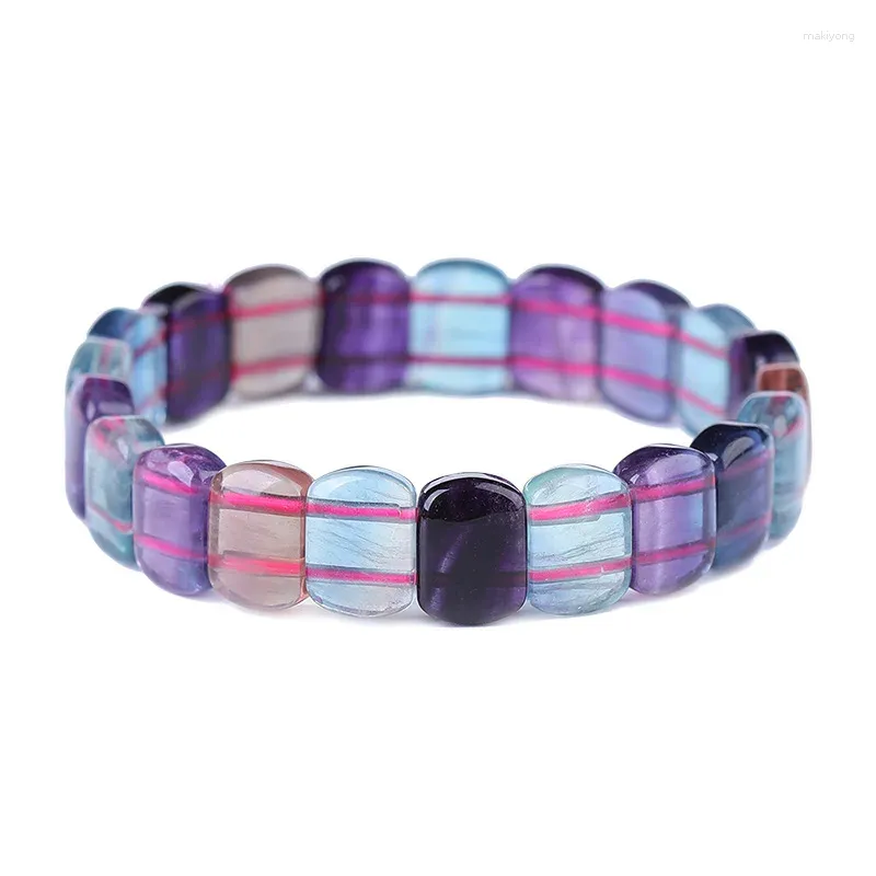 Bangle JoursNeige Fluorite Natural Stone Bracelet Original Hand Row Colorful Fashion Bracelets For Women Men Jewelry