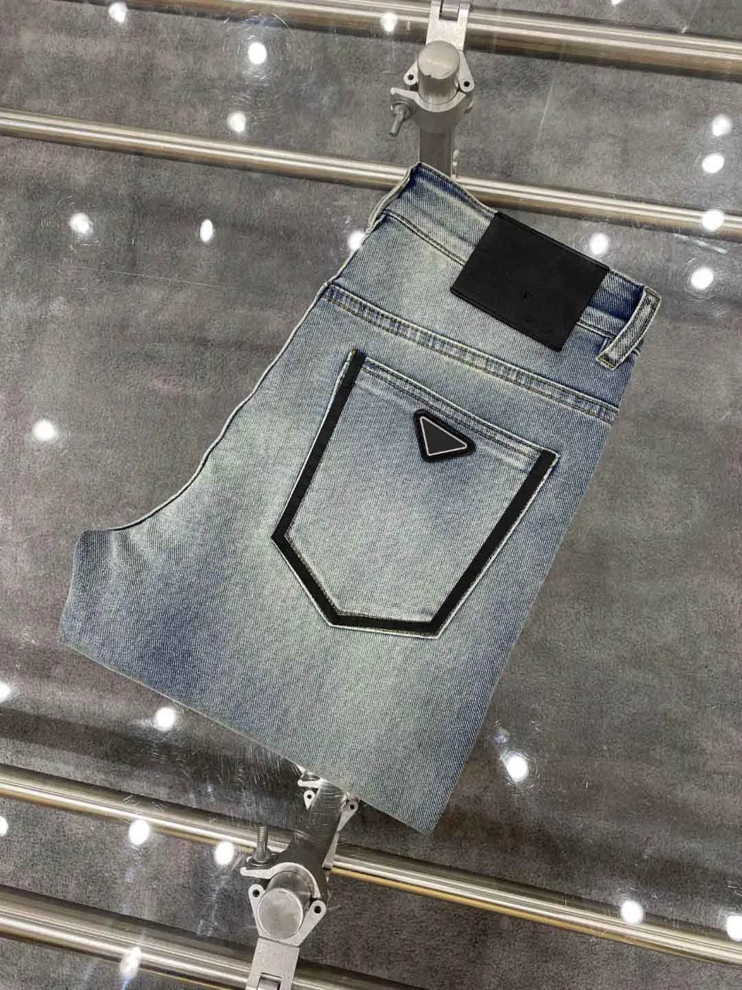 PAA Calças de brim masculinas de luxo designer roupas masculinas casuais jeans de negócios estilo clássico lavagem artesanal casual e confortável calças de negócios atacado 2024 primavera verão