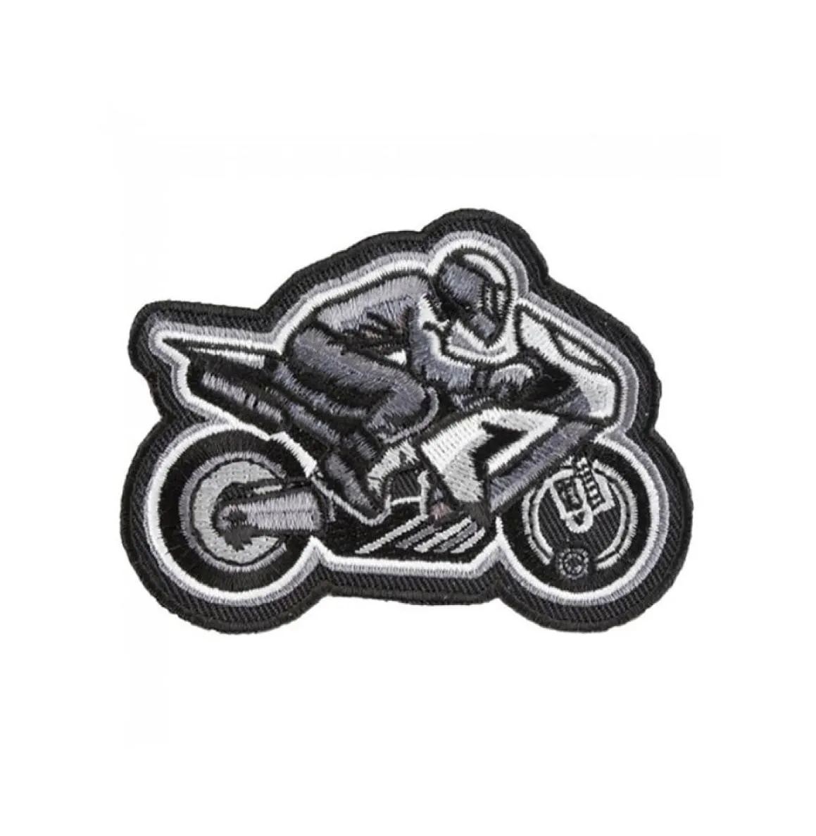 Parches bordados de motociclista con exceso de velocidad, nociones de costura, parche para planchar para ropa, chaquetas, camisa, diseño personalizado 8172033