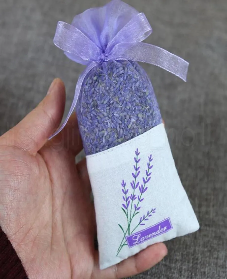 Purple Cotton Organza Lavender Sachet Bag Diy Dried Flower Package Bag Wedding Party bbyver bdesports8743190