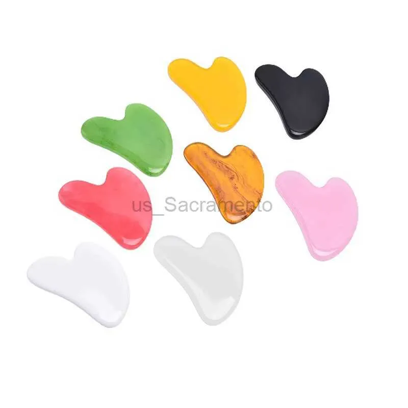 Face Massager Resin Guasha Scraping Massage Scraper Facial Massage Scraper 240321