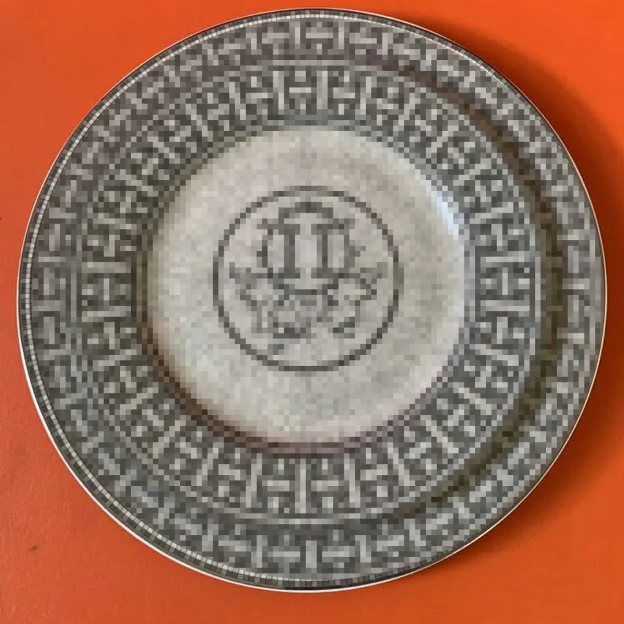 Ensemble de vaisselle de styliste en porcelaine, vaisselle haut de gamme, assiette occidentale, assiette Plate de 10 pouces et assiette peu profonde de 8 pouces, hôtel Club I-M