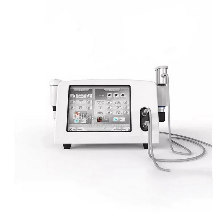 2 In 1 Echografie Shockwave Ultra Shock Wave Therapie Voor Erectiestoornissen Fysiotherapie Apparatuur Met 2 Handvat
