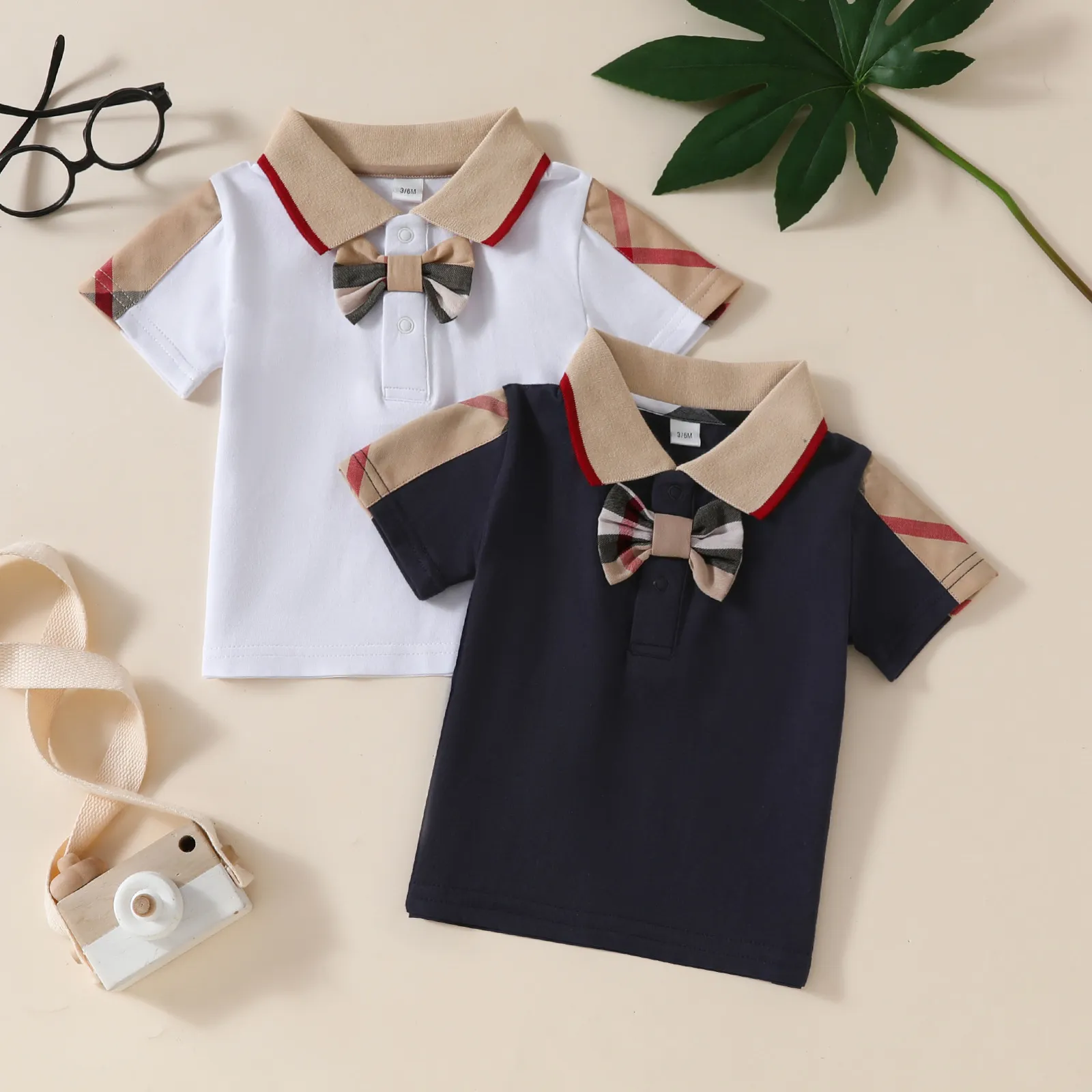 Nowonarodzona krańca koszulka Kids Summer Short Sleeve Cotton T-shirts Piękne dziecko chłopców dziewczyn