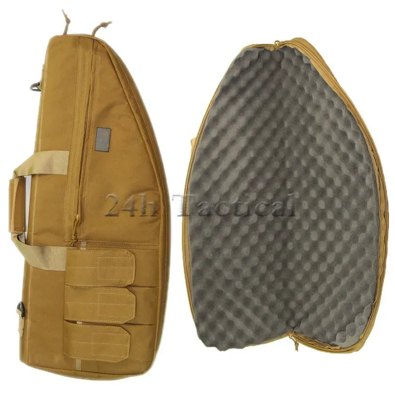 Sacs 70 cm militaire tactique robuste épaule fusil sac en nylon pistolet slip biseau fusil de tir pistolet glisser doux rembourré étui à pistolet pour la chasse