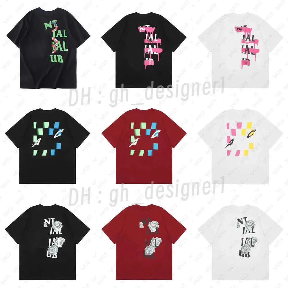 Unisex Summer Anti Tshirts Diseñador de diseñador Mens THOCHA Camiseta de moda adolescente estampado de serpiente Camiseta de manga corta Camas de Social Club 98