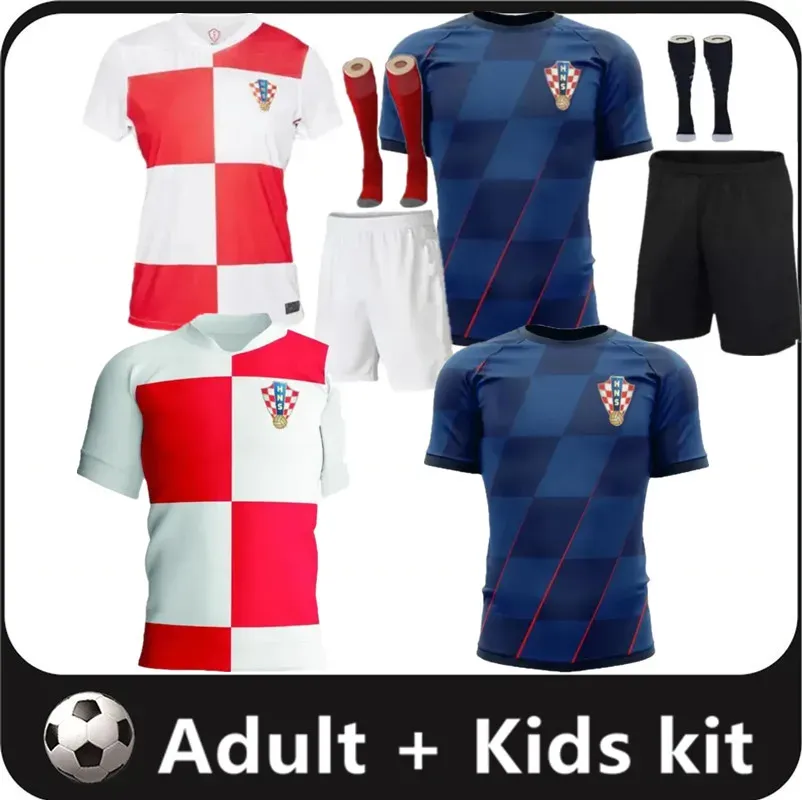 2024 Euro cup Modric Voetbalshirts Kroatië nationaal team 24 25 BREKALO PERISIC voetbalshirt BROZOVIC KRAMARIC REBIC LIVAKOVIC Heren kinderkits Uniform 16-4XL