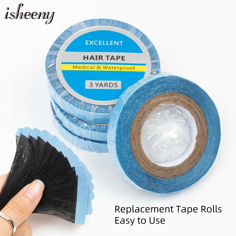 Adhesives 3y Double Sided Hair Extension Tape Adhesive Wig Tape Sticker Glue Strips Waterproof Tape for Wigs Salon Barber Accessories