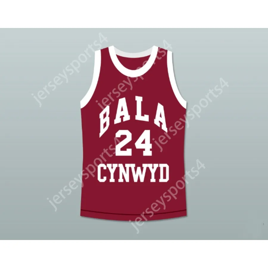 Niestandardowe dowolne nazwisko dowolna drużyna 24 Bala Cynwyd Middle School Basketball Jersey Wszystkie zszyte rozmiar S M L XL XXL 3xl 4xl 5xl 6xl Najwyższej jakości