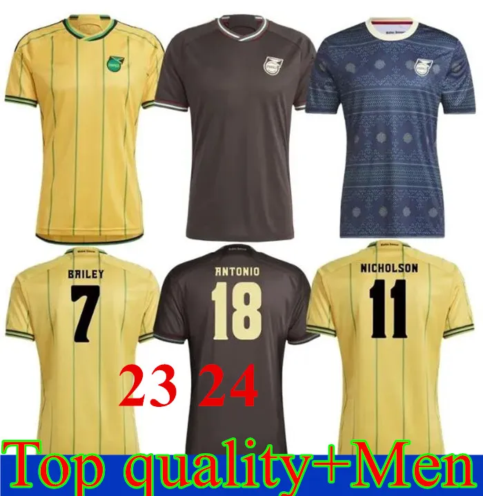 24 25 자메이카 축구 유니폼 2024 2025 홈 어웨이 풋볼 셔츠 이어리 베일리 모리슨 로우 whitmore 휘트 모어 Dawes Sinclairlowe Nicholson Uniform