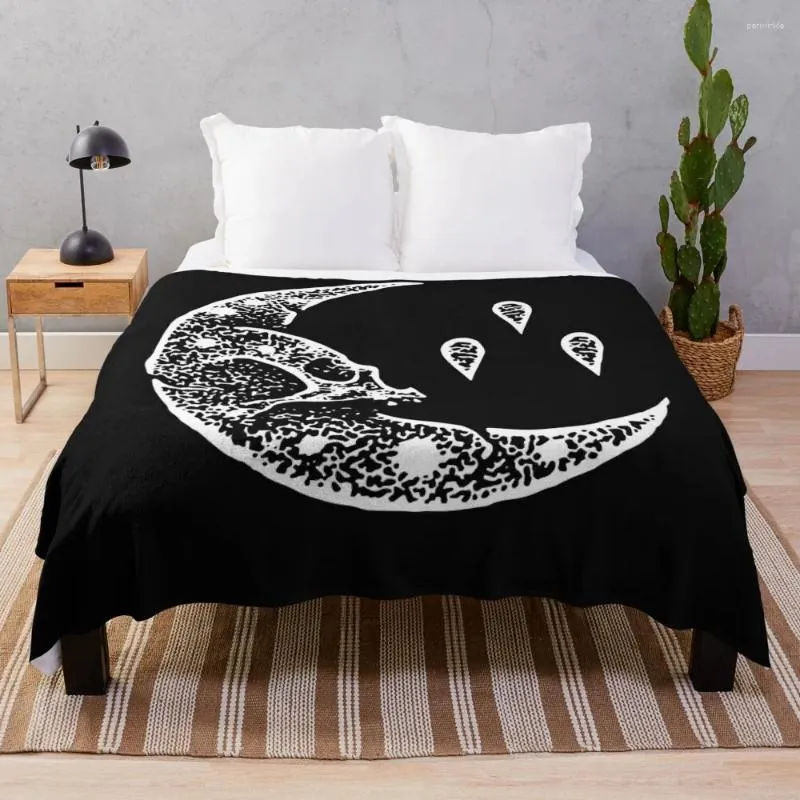 Dekens stromingen band merch moon embleem gooi deken manga luxe designer banken van decoratie zachte plaid