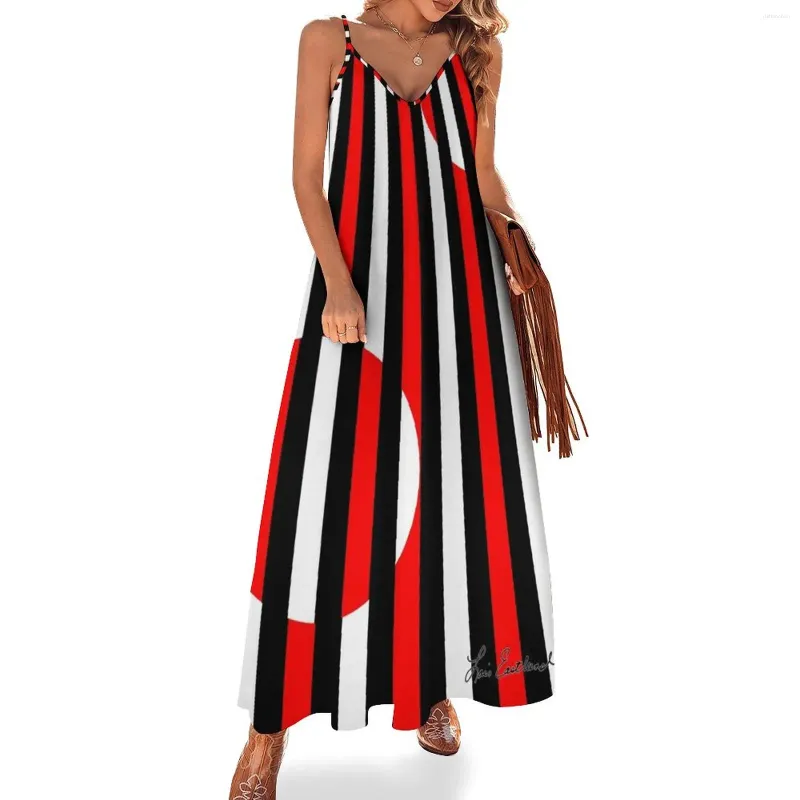 Casual Dresses Black White And Red All Over! Sleeveless Dress Clothing Summer Women's Jumpsuit Korean Style